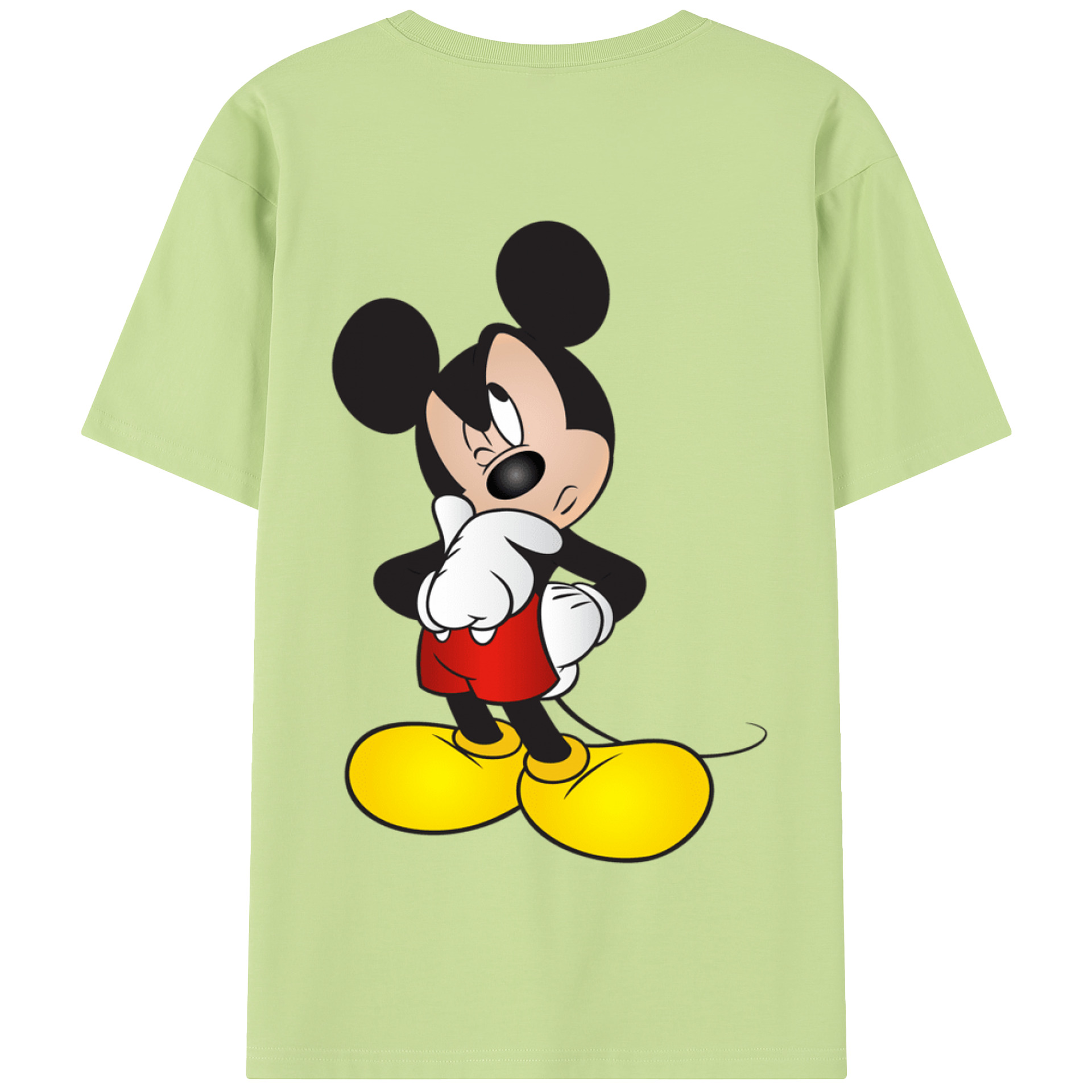 （画像用） ミッキーマウス Mickey Mouse 綿100％半袖Tシャツ（背面プリント）